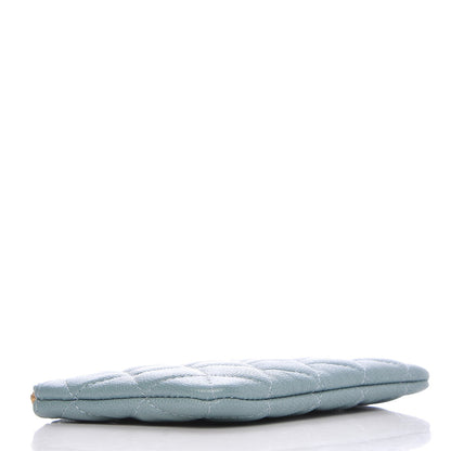 Chanel Iridescent Caviar Quilted Small Cosmetic Case Light Blue 4 of 7