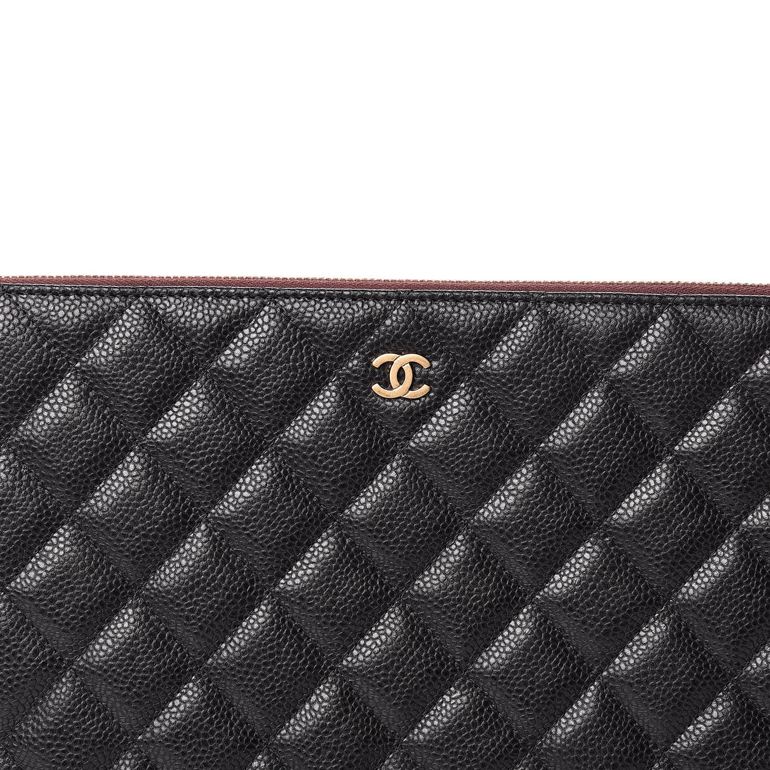 Chanel Caviar Quilted Medium Cosmetic Case Black 10 of 11