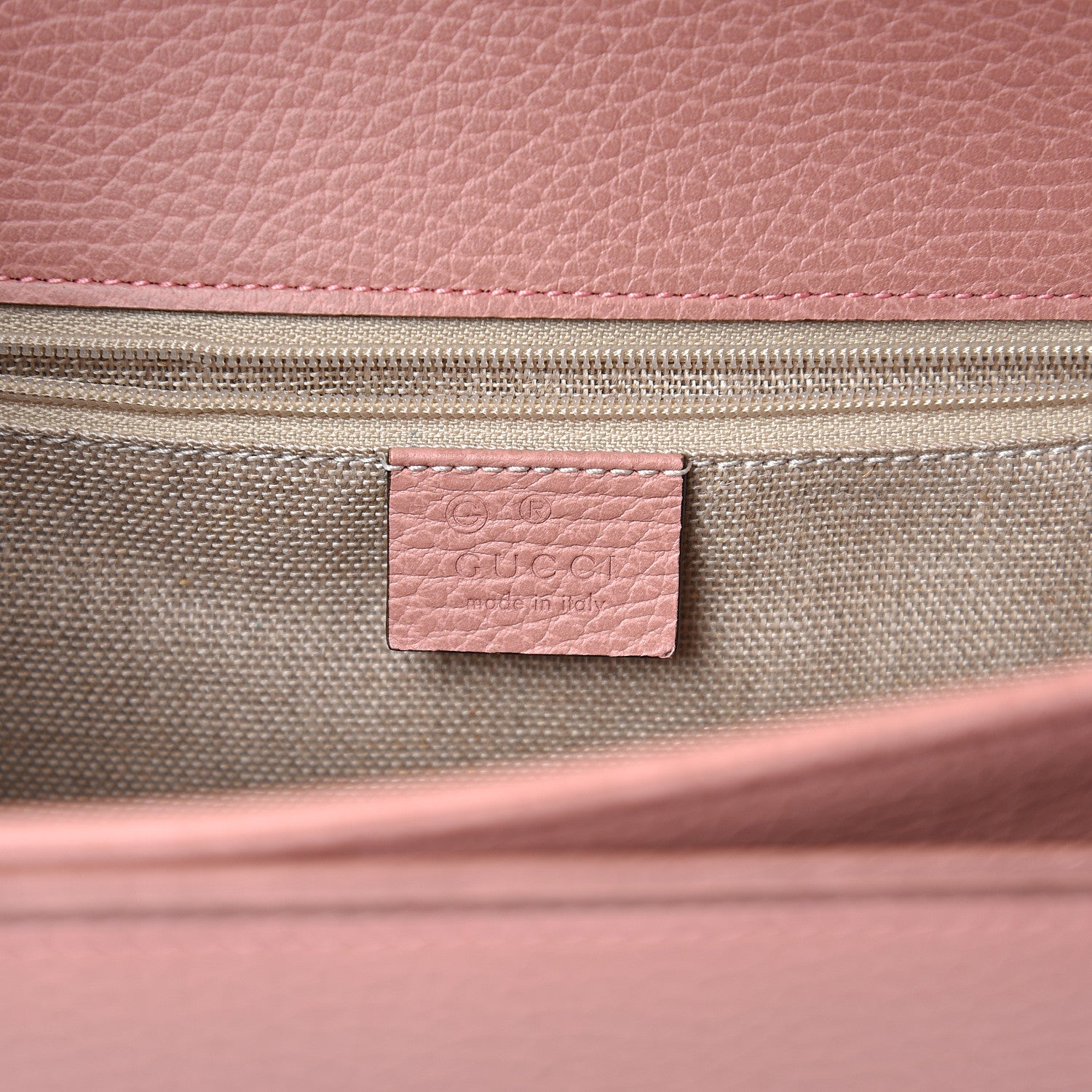 Gucci Dollar Calfskin Interlocking G Shoulder Bag Soft Pink 5 of 10