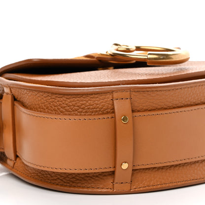 Chloe Calfskin Suede Small Braided Tess Bag Autumnal Brown 7 of 8