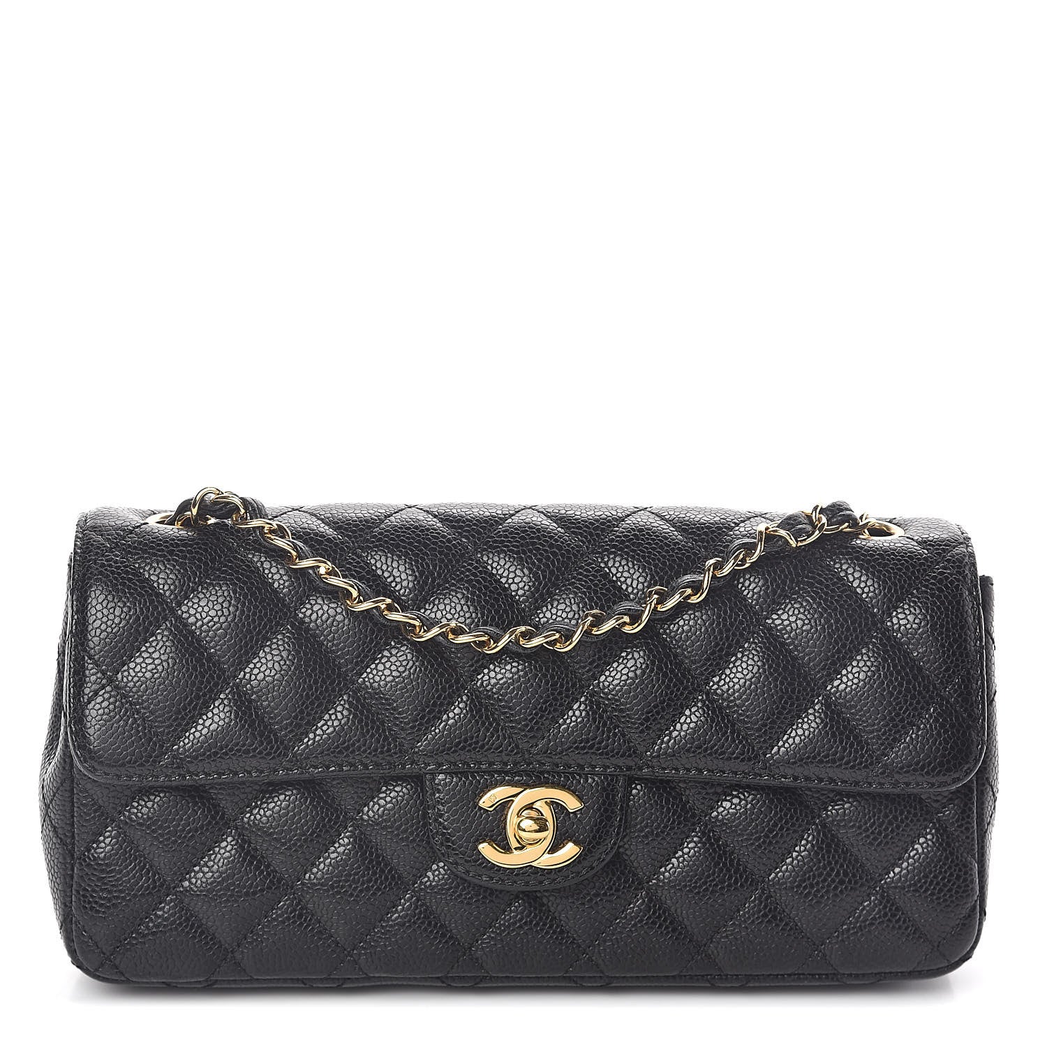 Chanel Caviar Quilted East West Flap Black 1 of 10