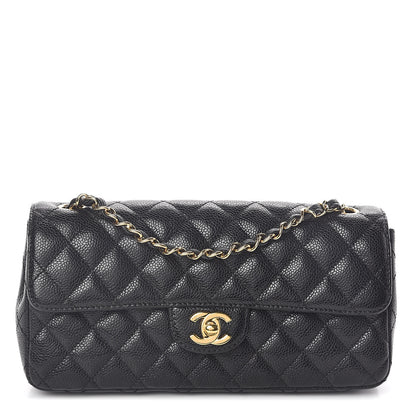 Chanel Caviar Quilted East West Flap Black 1 of 10