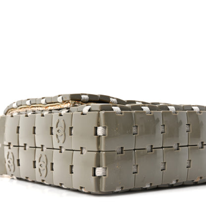 Chanel Tweed Resin Tile Flap Green 9 of 10