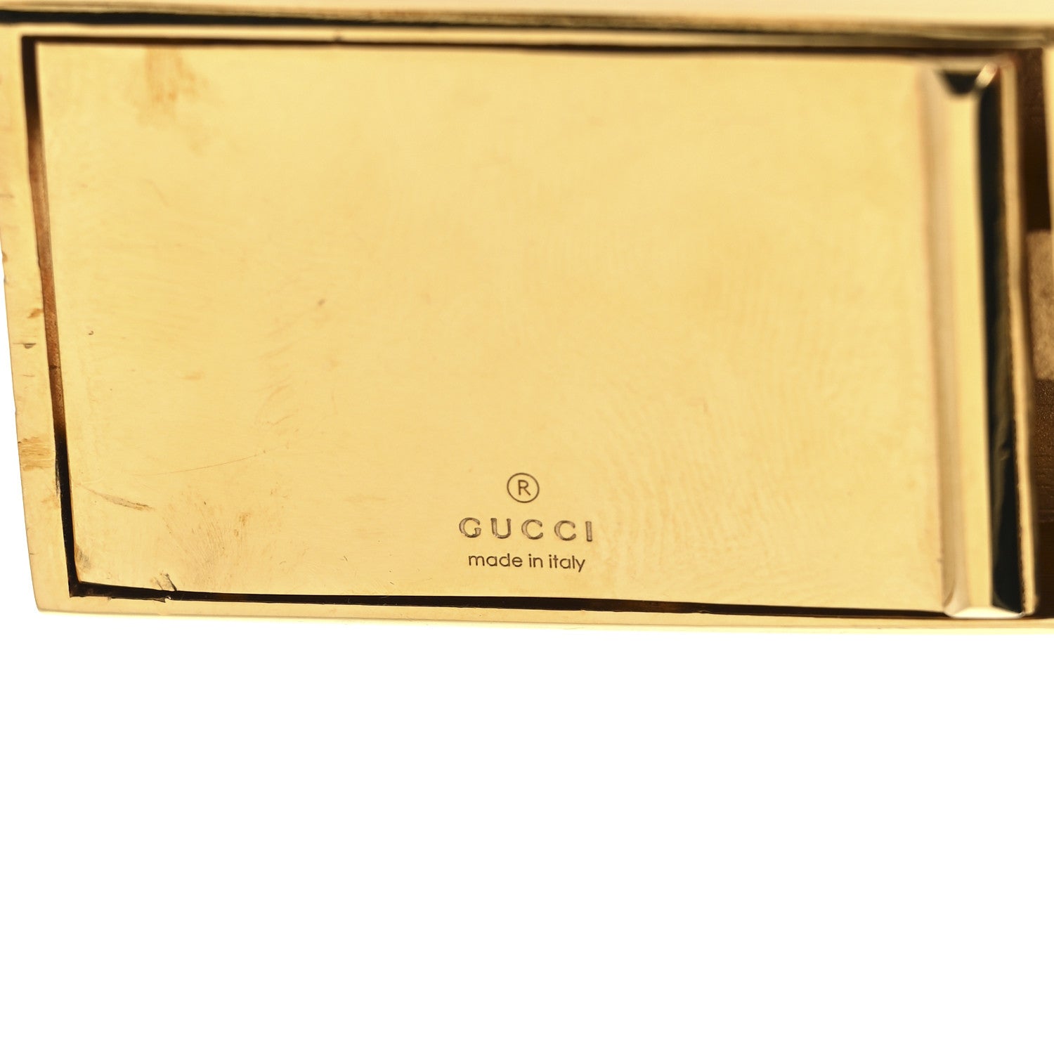 Gucci Curb Link Chain Logo Choker Necklace Gold 4 of 4