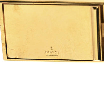 Gucci Curb Link Chain Logo Choker Necklace Gold 4 of 4