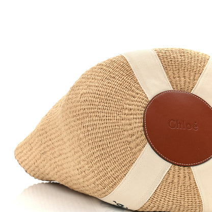 Chloe Raffia Large Woody Tote White 8 of 9