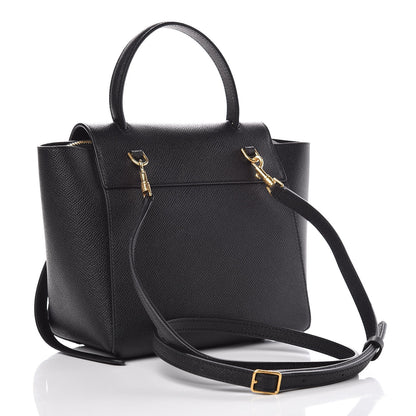 Celine Grained Calfskin Nano Belt Bag Black 3 of 9