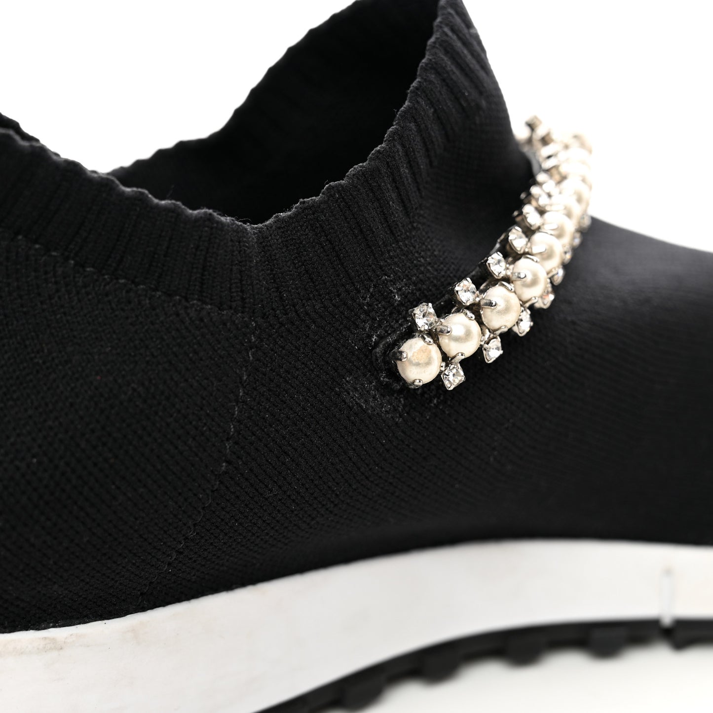 Knit Crystal Verona Sneaker 39.5 Black