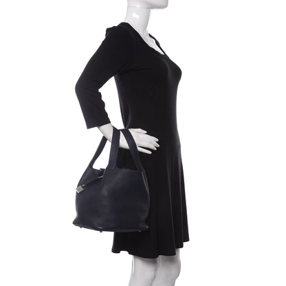 Hermes Taurillon Clemence Picotin Lock 22 MM Bleu Nuit 2 of 9