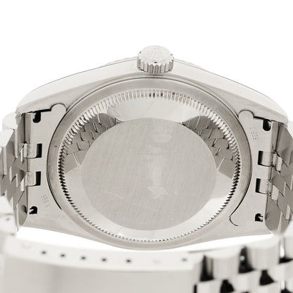 Rolex Stainless Steel 18K White Gold 36mm Oyster Perpetual Datejust Watch Silver 16234 4 of 4