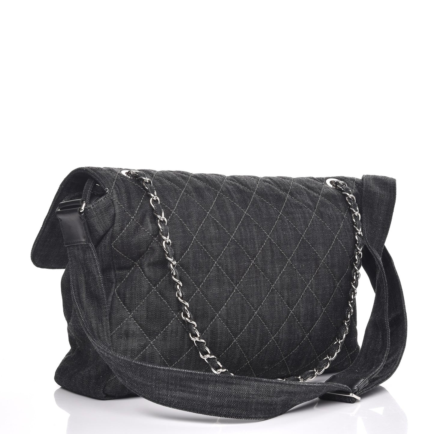 Denim Quilted Stretch Spirit Messenger Bag