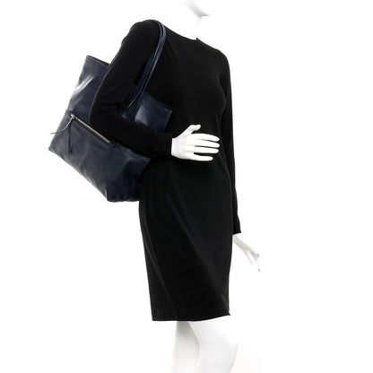 Miu Miu Vitello Soft Calf Shopping Tote Baltico 2 of 15