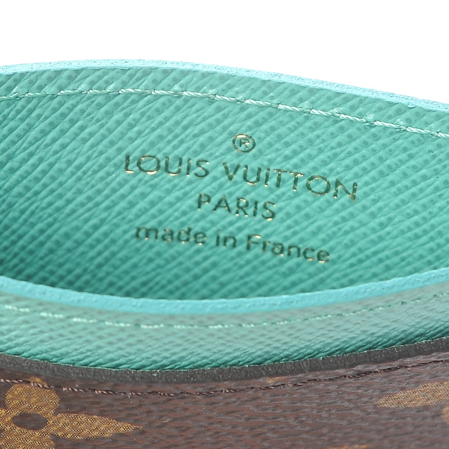 Monogram My LV Heritage Card Holder Vert Clair Blue Clair