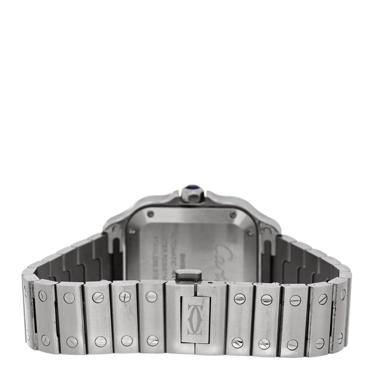 Stainless Steel 35mm Santos de Cartier Automatic Watch Green