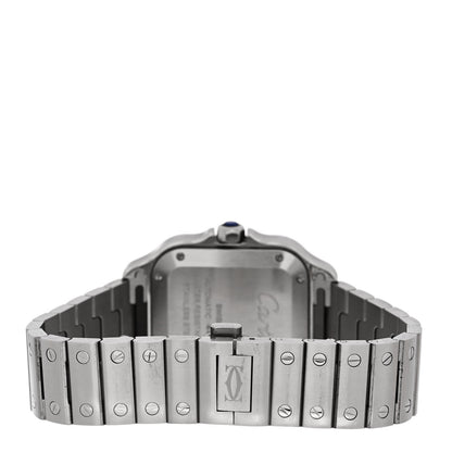 Cartier Stainless Steel 35mm Santos de Cartier Automatic Watch Green 3 of 5
