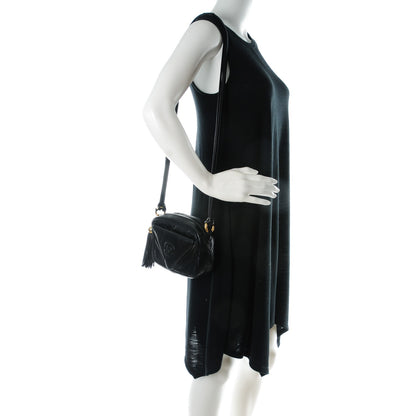 Chanel Lambskin Chevron Camera Bag Black 2 of 8