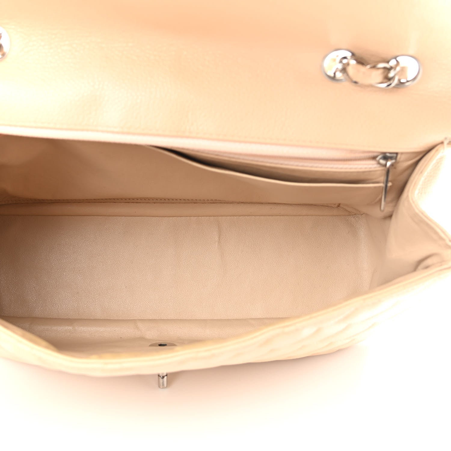Chanel Caviar Quilted Jumbo Single Flap Beige Clair 5 of 13