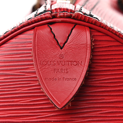 Louis Vuitton Epi Keepall 50 Castillan Red 6 of 20