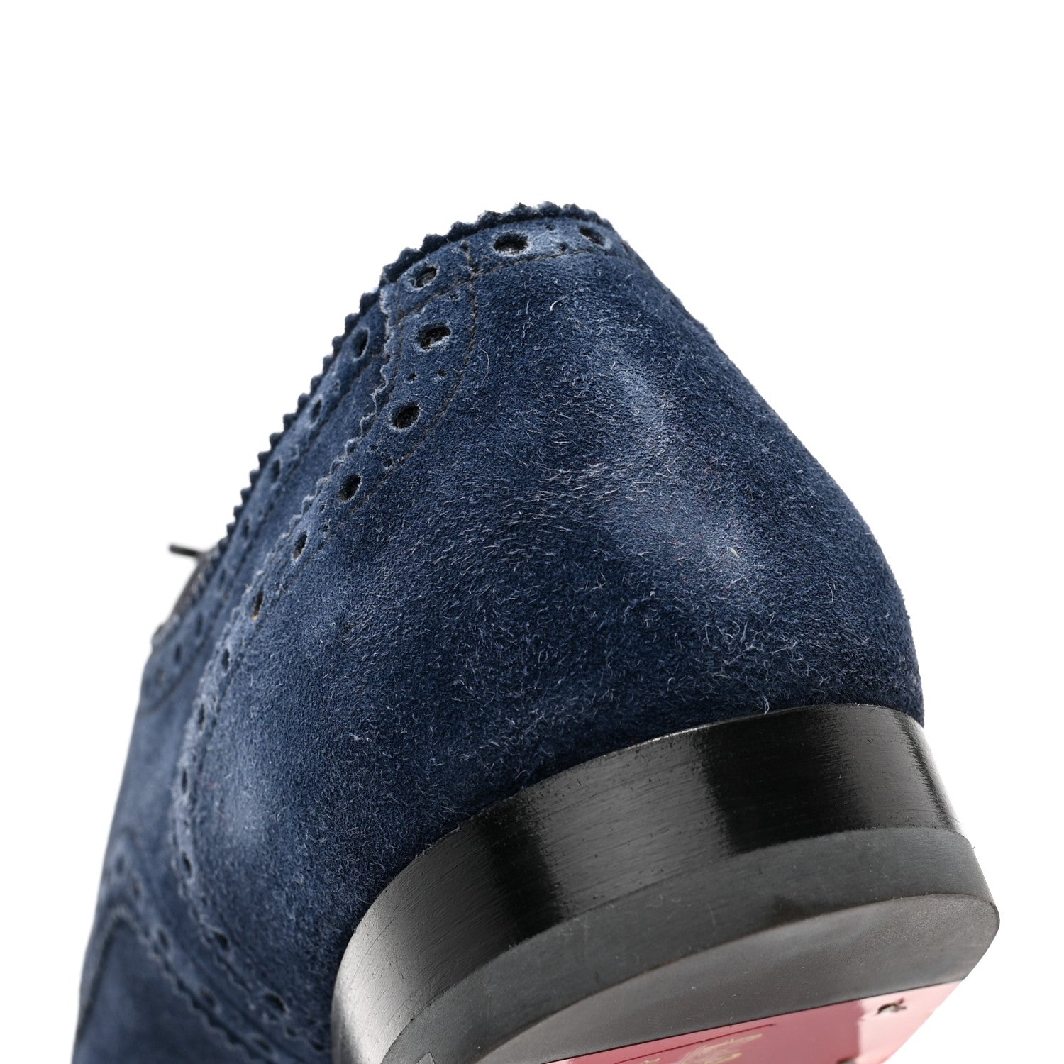 Christian Louboutin Veau Velours Mens So Charles Flat Oxfords 41.5 Navy 9 of 10