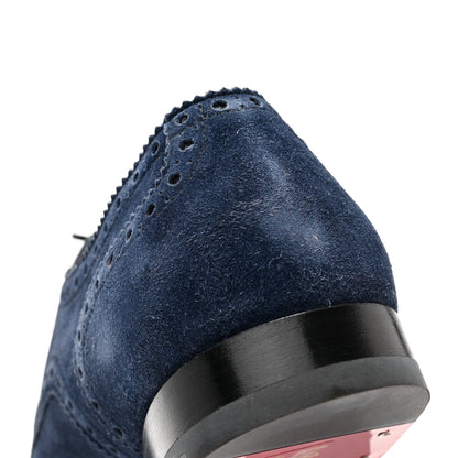 Christian Louboutin Veau Velours Mens So Charles Flat Oxfords 41.5 Navy 9 of 10