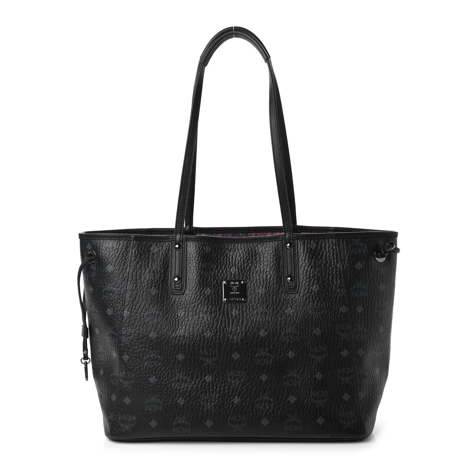 MCM Metallic Galaxy Visetos Medium Project Reversible Shopper Tote Black Multicolor 1 of 16
