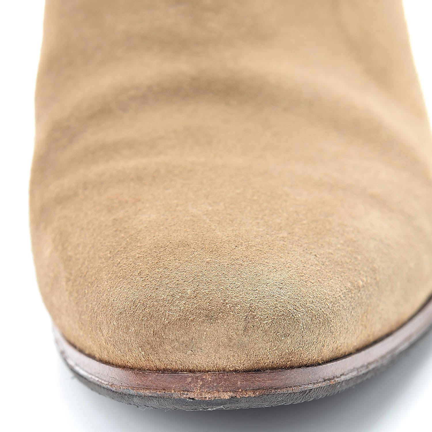Saint Laurent Suede Womens Blake Ankle Boots 35 New Sigaro 14 of 17