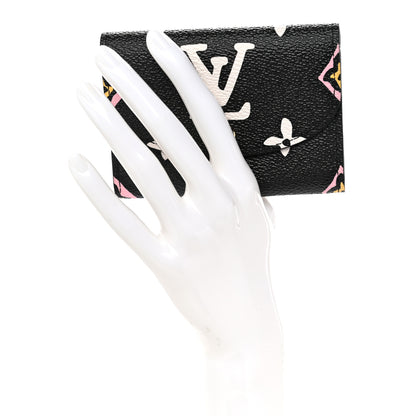 Louis Vuitton Monogram Giant Wild At Heart Rosalie Coin Purse Black 2 of 7