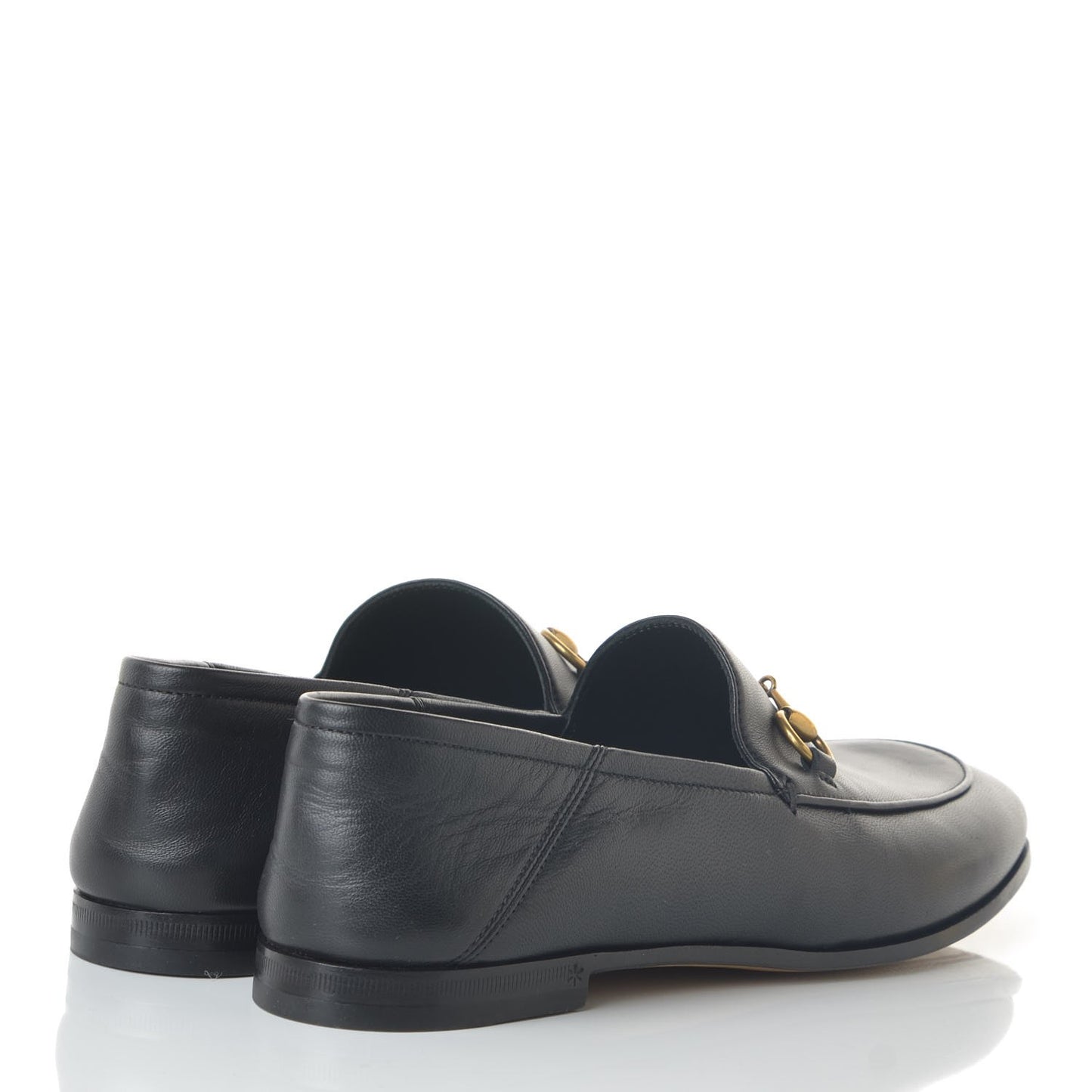 Lambskin Womens Brixton Horsebit Loafers 36.5 Black