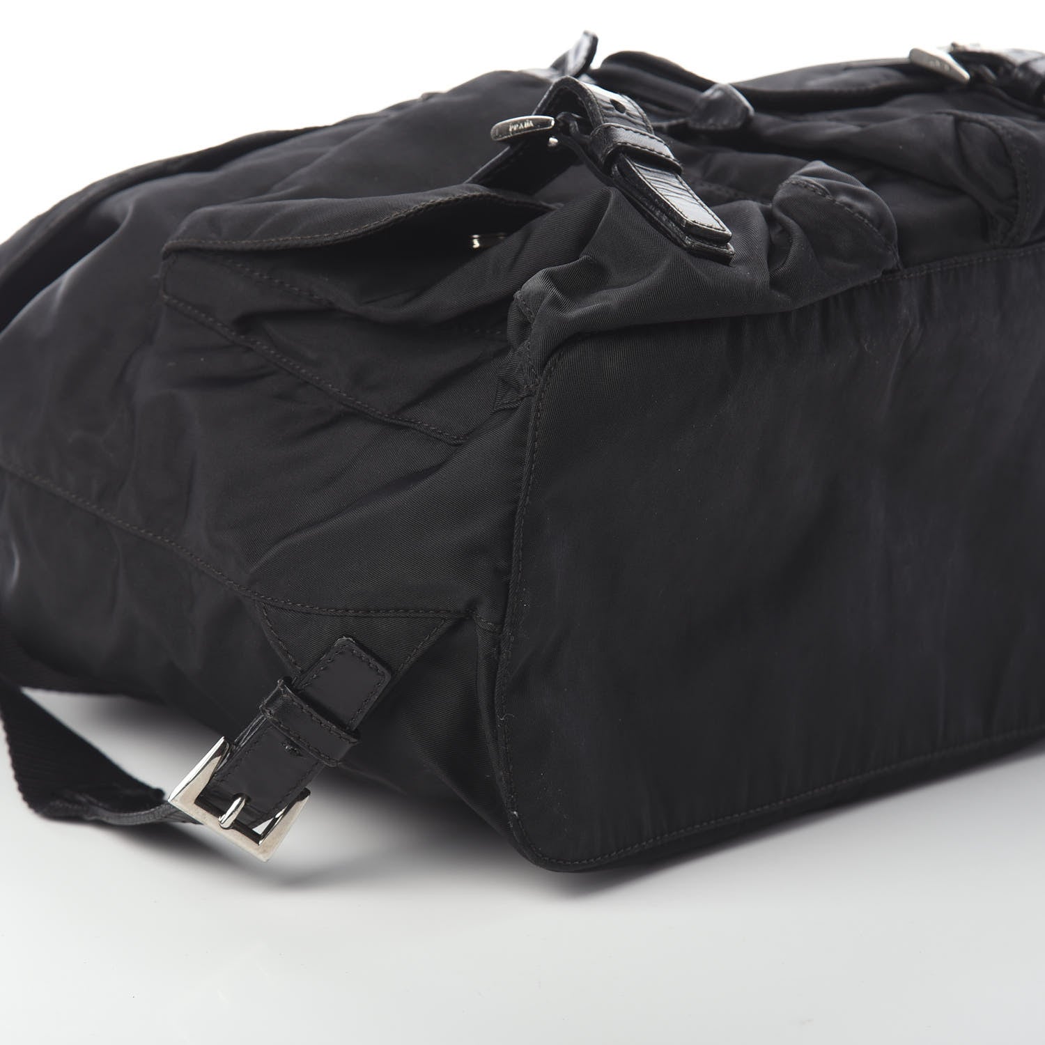Prada Nylon Vela Medium Backpack Black 7 of 12