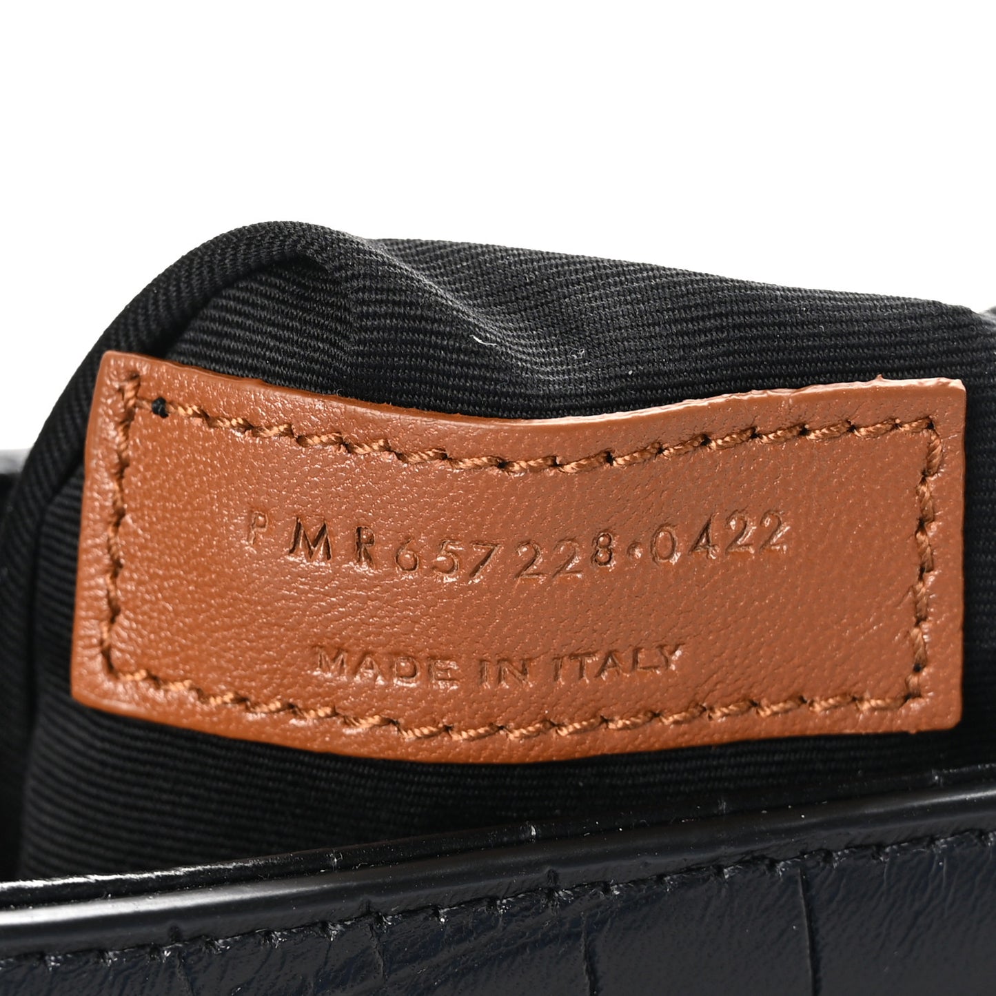 Calfskin Crocodile Embossed Le 5 A 7 Hobo Black
