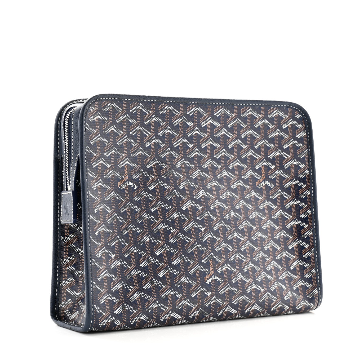 Goyard Goyardine Jouvence GM Toiletry Pouch Navy 3 of 6
