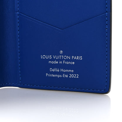 Louis Vuitton Taurillon Illusion Pocket Organizer Bleu Vert 6 of 7