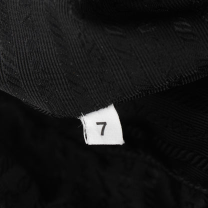 Prada Lambskin Box Print Logo Bowler Black 6 of 8