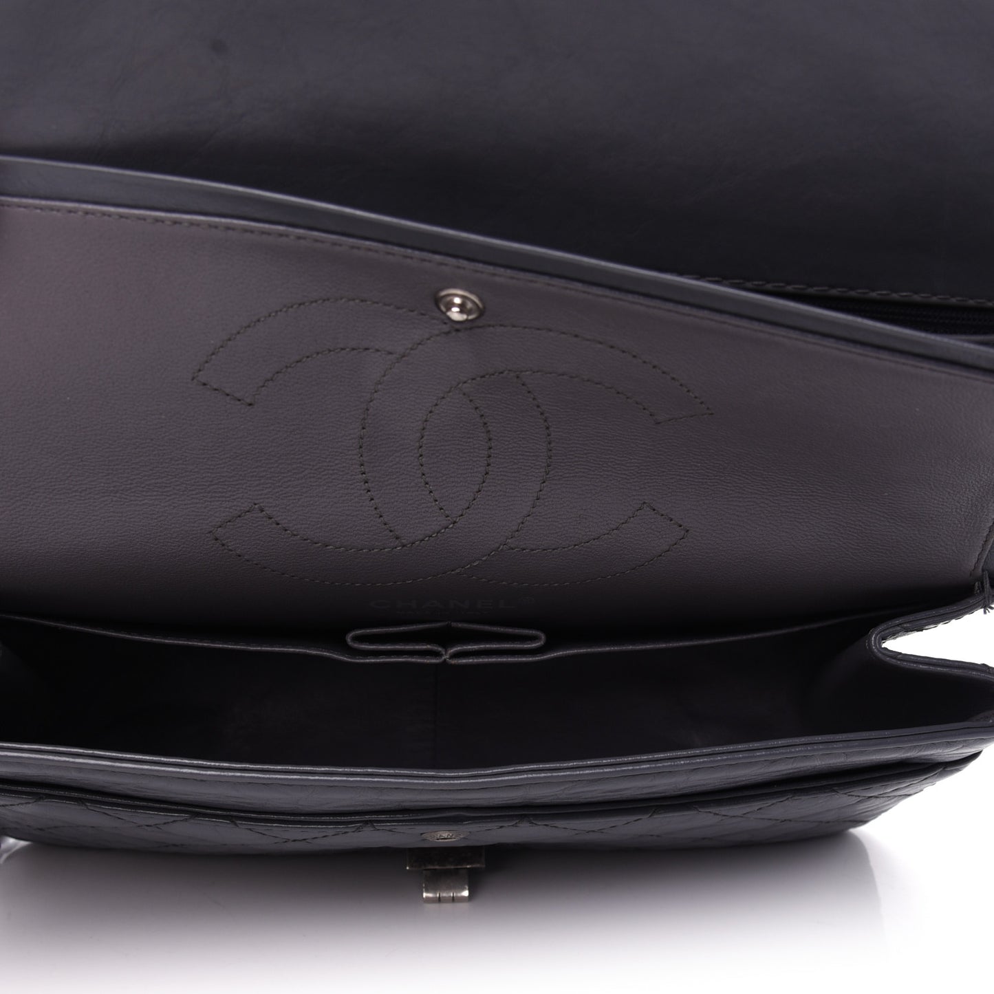 Aged Calfskin Quilted 2.55 Reissue 226 Flap Grey