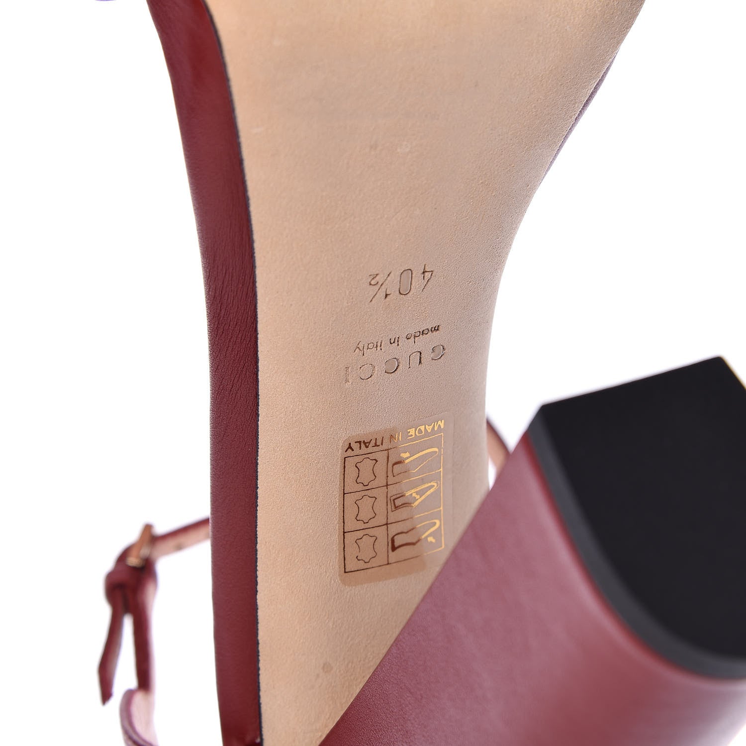Gucci Calfskin Miro Soft Horsebit High Heel Sandals 40.5 Rosso 7 of 10