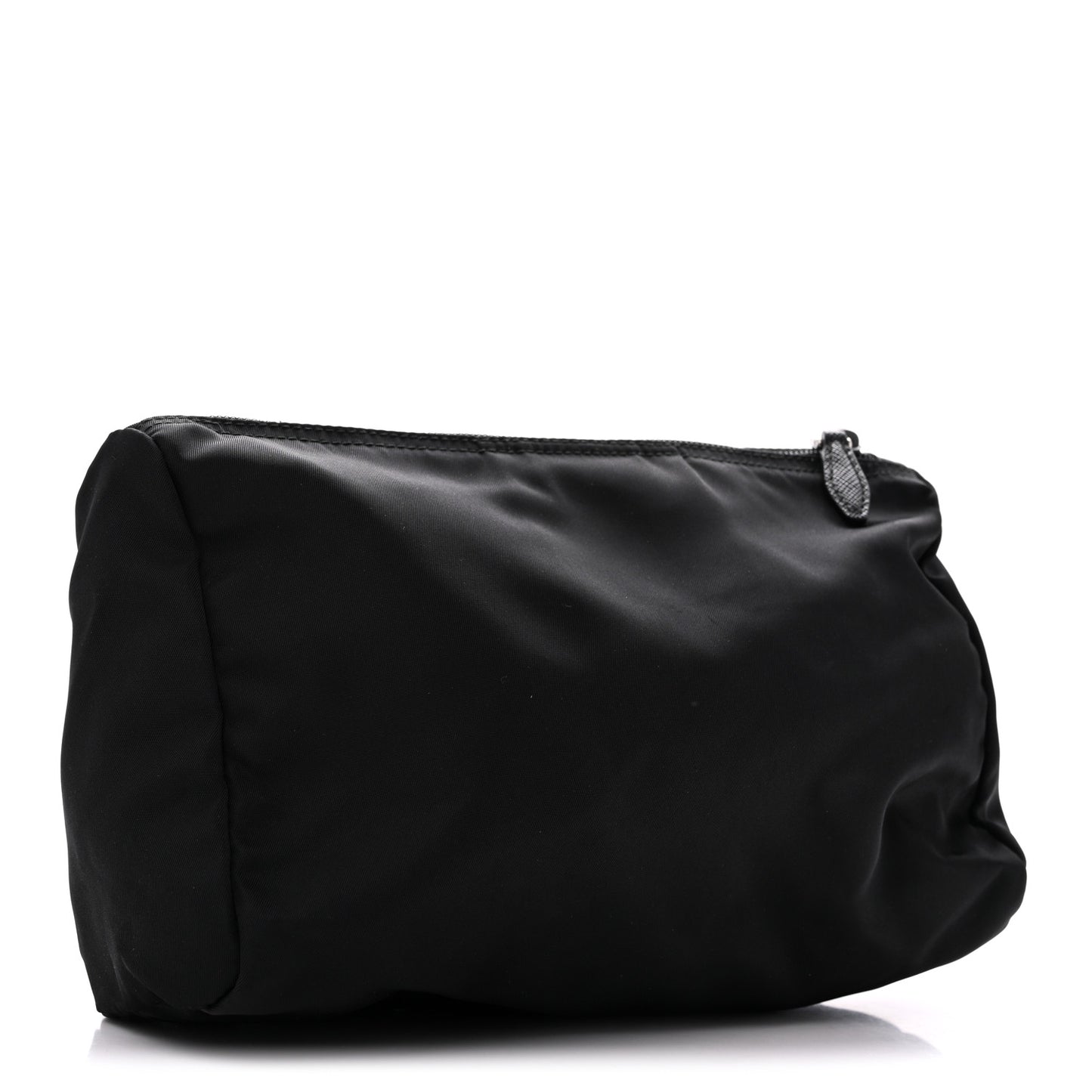 Nylon Tessuto Cosmetic Pouch Black