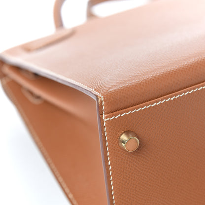 Hermes Courchevel Kelly Sellier 32 Gold 41 of 41