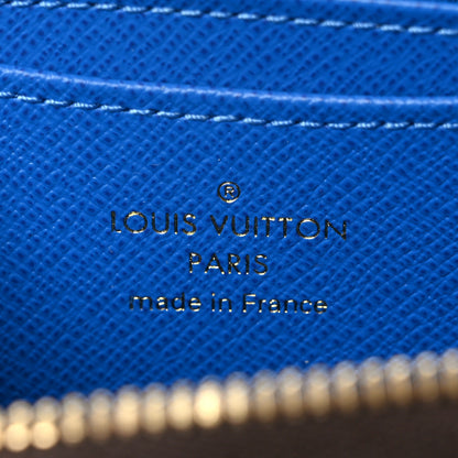 Louis Vuitton Damier Ebene 2019 Christmas Animation Zippy Coin Purse Blue 6 of 6