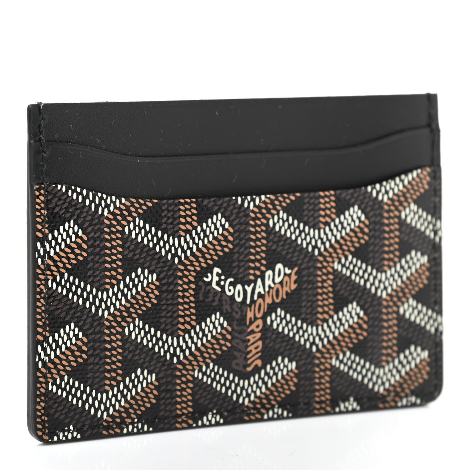 Goyard Goyardine Saint Sulpice Card Holder Black 5 of 12