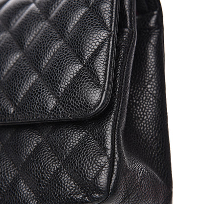 Chanel Caviar Quilted Medium Double Flap Black 10 of 14