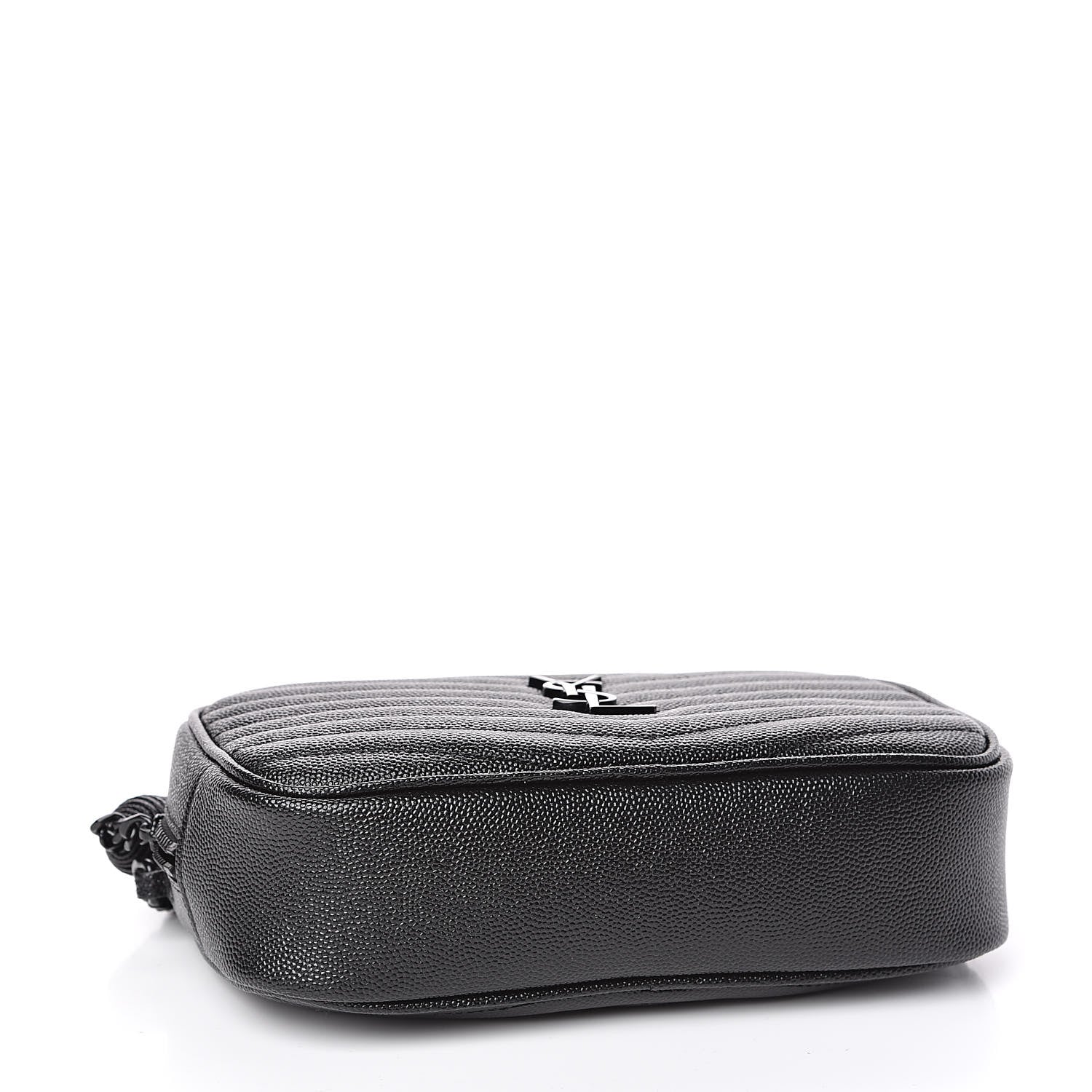 Saint Laurent Grain De Poudre Matelasse Monogram Mini Lou Camera Bag Black 4 of 11