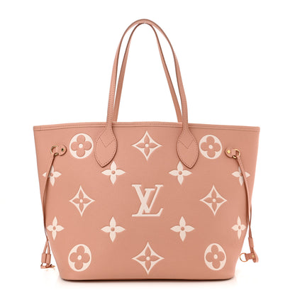 Louis Vuitton Empreinte Monogram Giant Neverfull MM Trianon Pink Cream 1 of 9