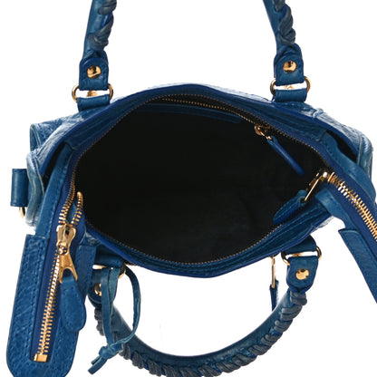 Balenciaga Agneau Giant 12 Gold Hardware Mini City Bleu Lazuli 5 of 10