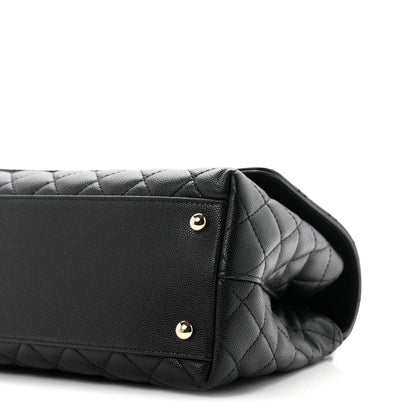 Chanel Caviar Quilted Small Coco Handle Flap Black 10 of 10