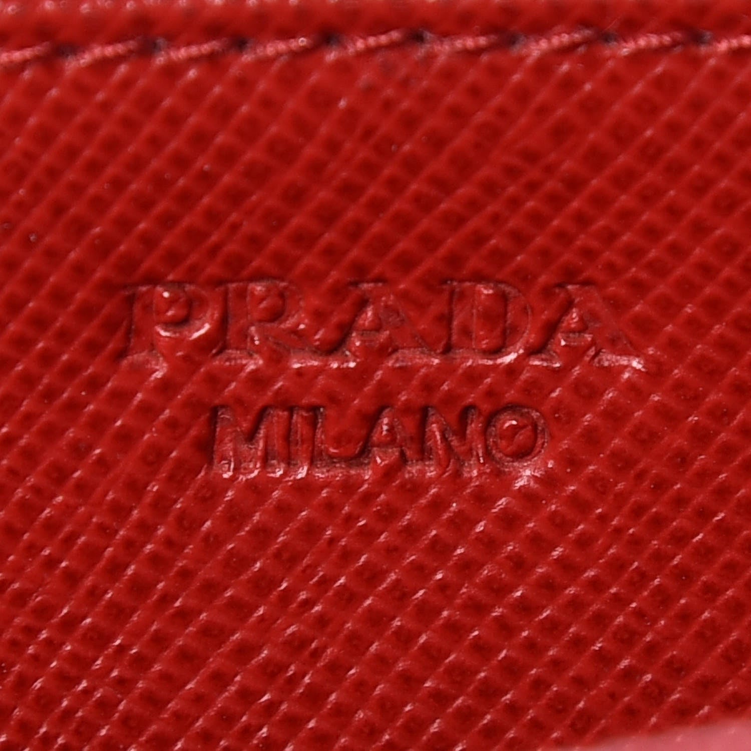 Prada Saffiano Metal Flap Wallet With Strap Fuoco 6 of 9