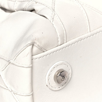 Christian Dior Lambskin Cannage Medium Le Trente Tote White 11 of 15