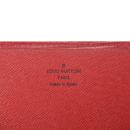 Louis Vuitton Epi Porte Yen 3 Cartes Credit Wallet Castillan Red 6 of 9