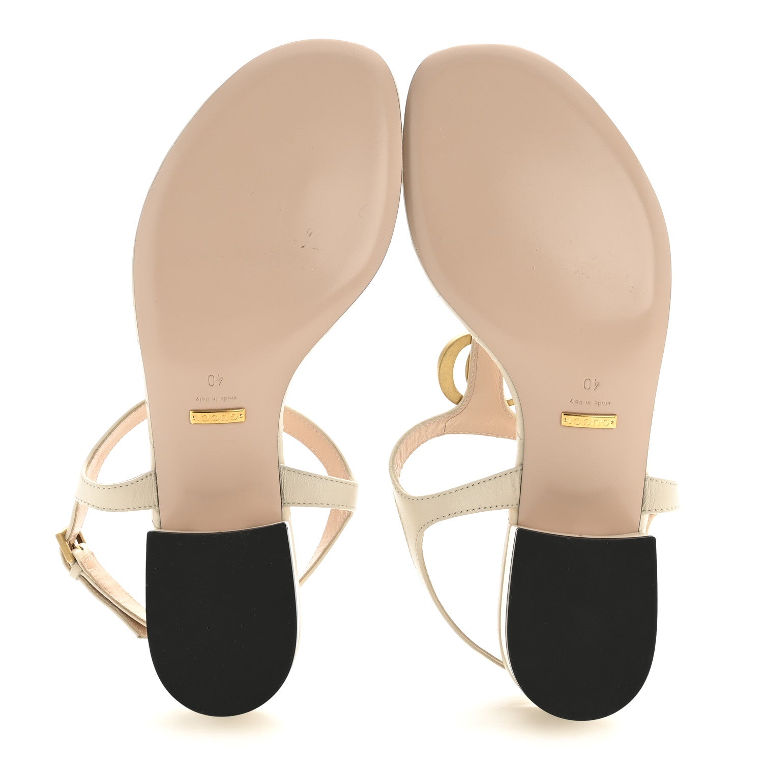 Gucci Nappa Matelasse Double G 35mm Thong Sandals 40 Mystic White 6 of 9