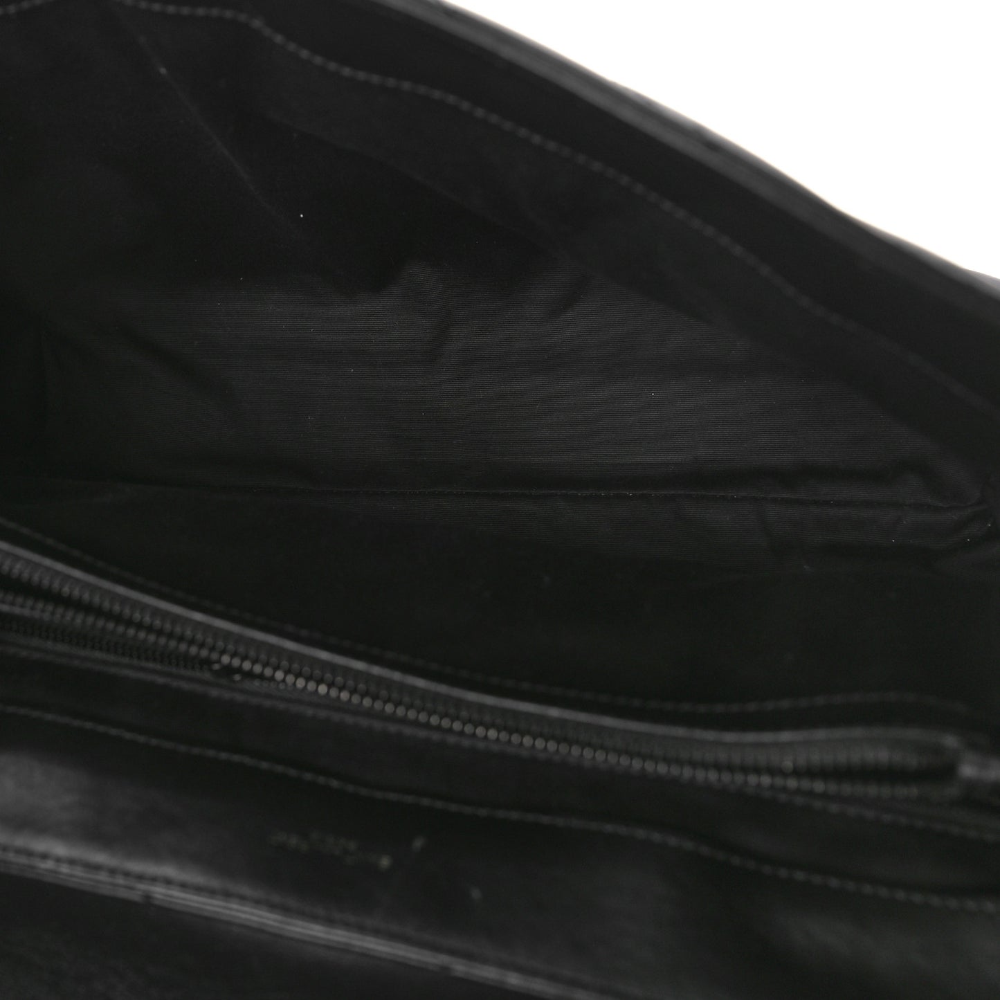 Calfskin Y Quilted Monogram Large Loulou Chain Satchel Black