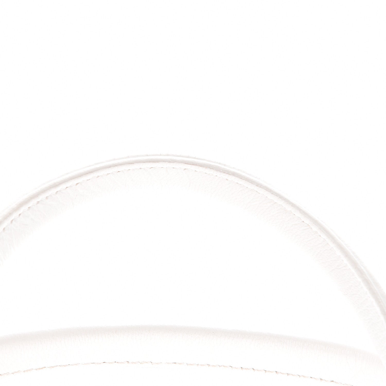 Fendi Laminated Calfskin Small Devil Trapezio Tote White 9 of 16